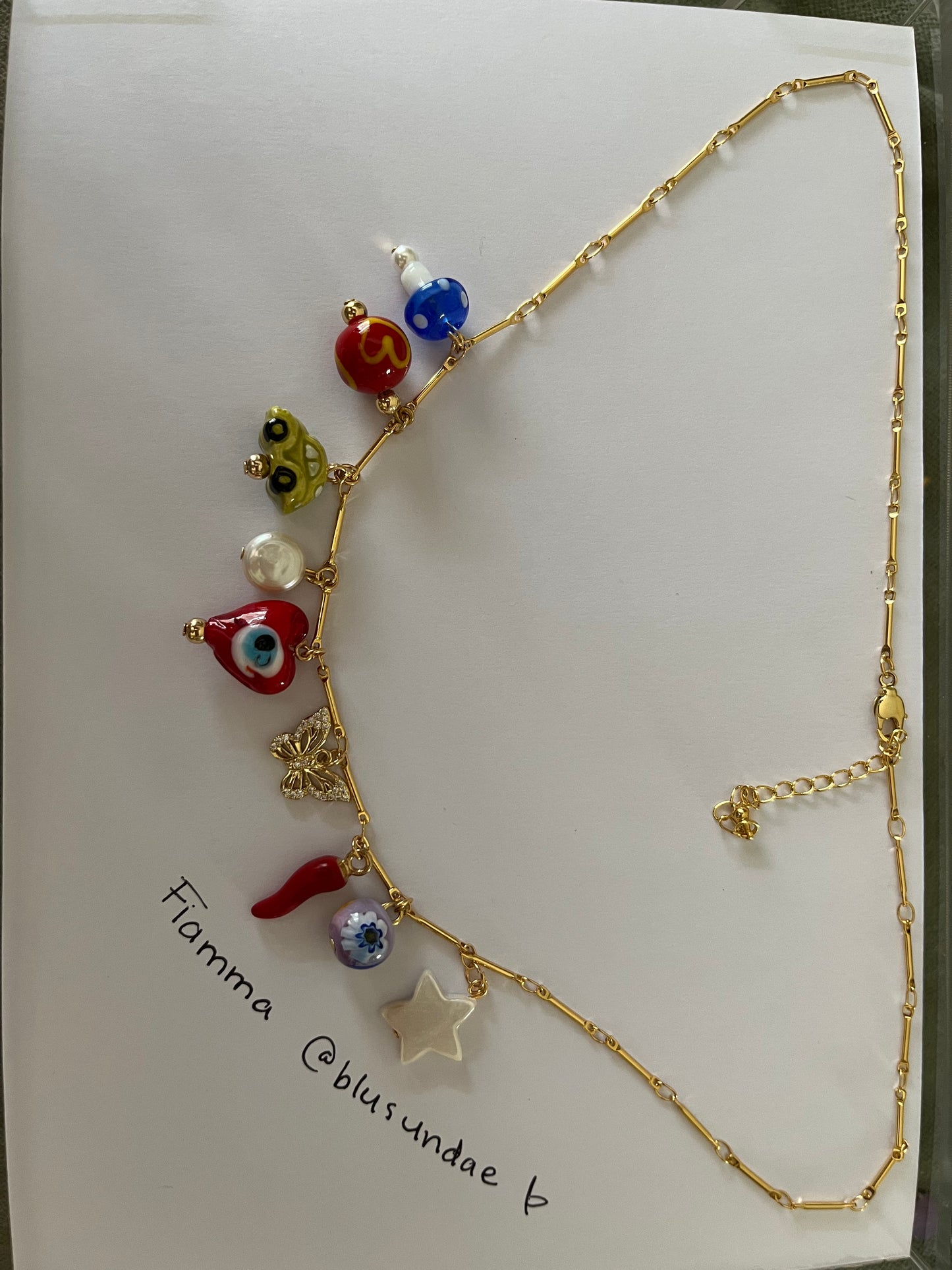 Custom charm necklace